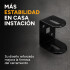 Poste Para Reja Modular Cerco Seguridad Hierro 2,40 Metros Color Negro