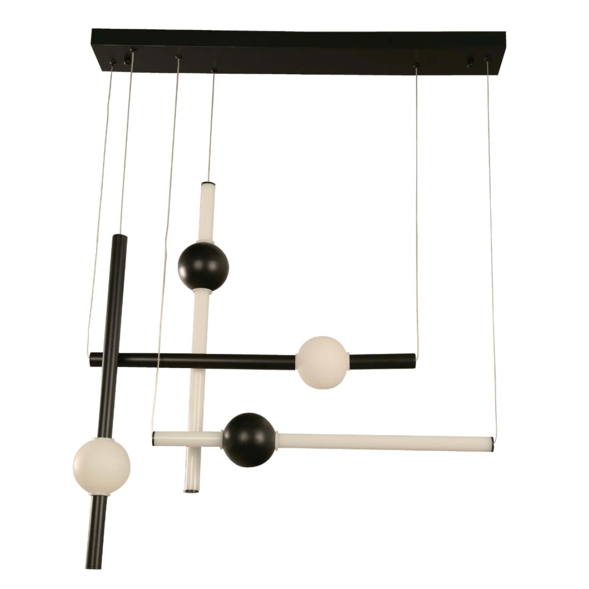 COLGANTE LED DOMINOS 50W 3000K NEGRO 