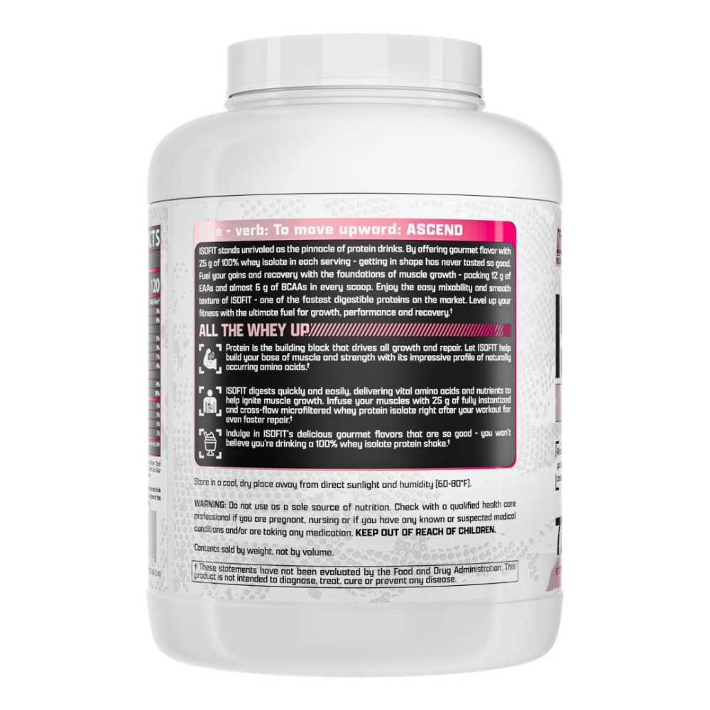 IsoFit Strawberry Cream | Proteína Aislada de Suero | 5 lb- Nutrex IsoFit Strawberry Cream | Proteína Aislada de Suero | 5 lb- Nutrex
