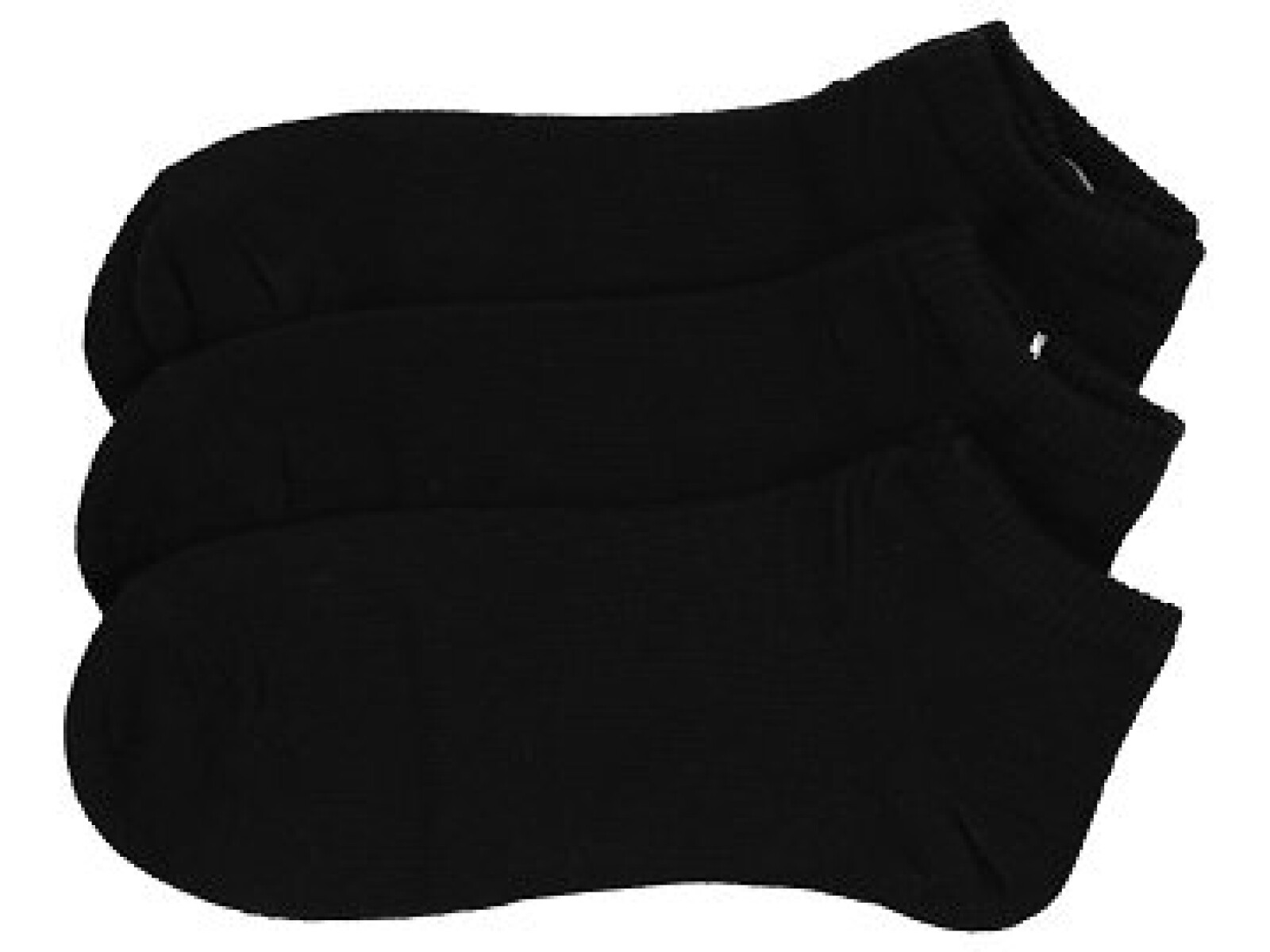 CALCETINES BÁSICOS BAJOS DE 3 PACK PARA MUJERES NEGRO 