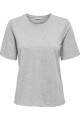 Polera New Básica Orgánica Light Grey Melange