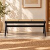 BANM.46 Banco De Madera 110x40x45 Cm Lennon - Negro