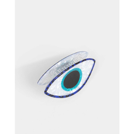 Broche Acrílico Ojo Lucky Combinacion Bicolor