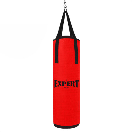 Bolsa de Boxeo Expert Completa C/ Relleno y Agarres Rojo