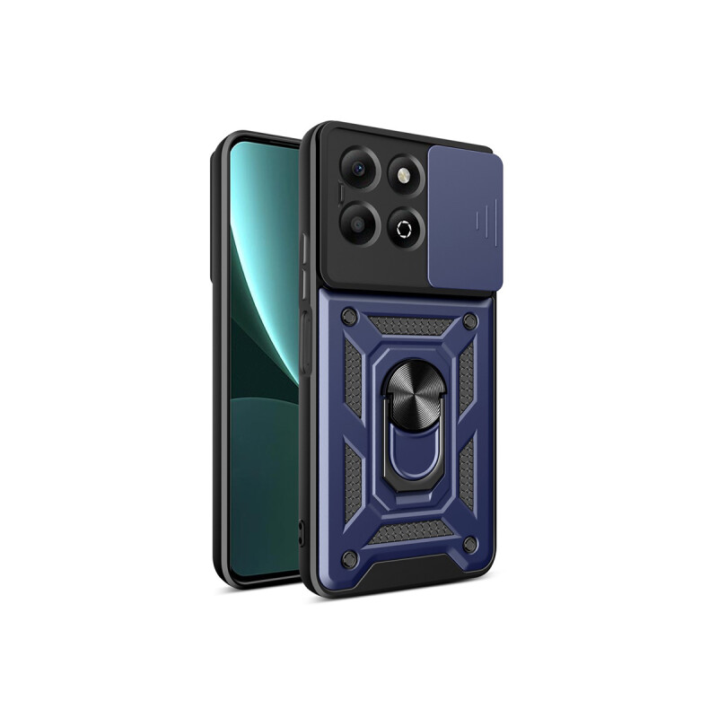 Protector para Honor X6b cubre cámara anillo azul Protector Para Honor X6b Cubre Cámara Anillo Azul