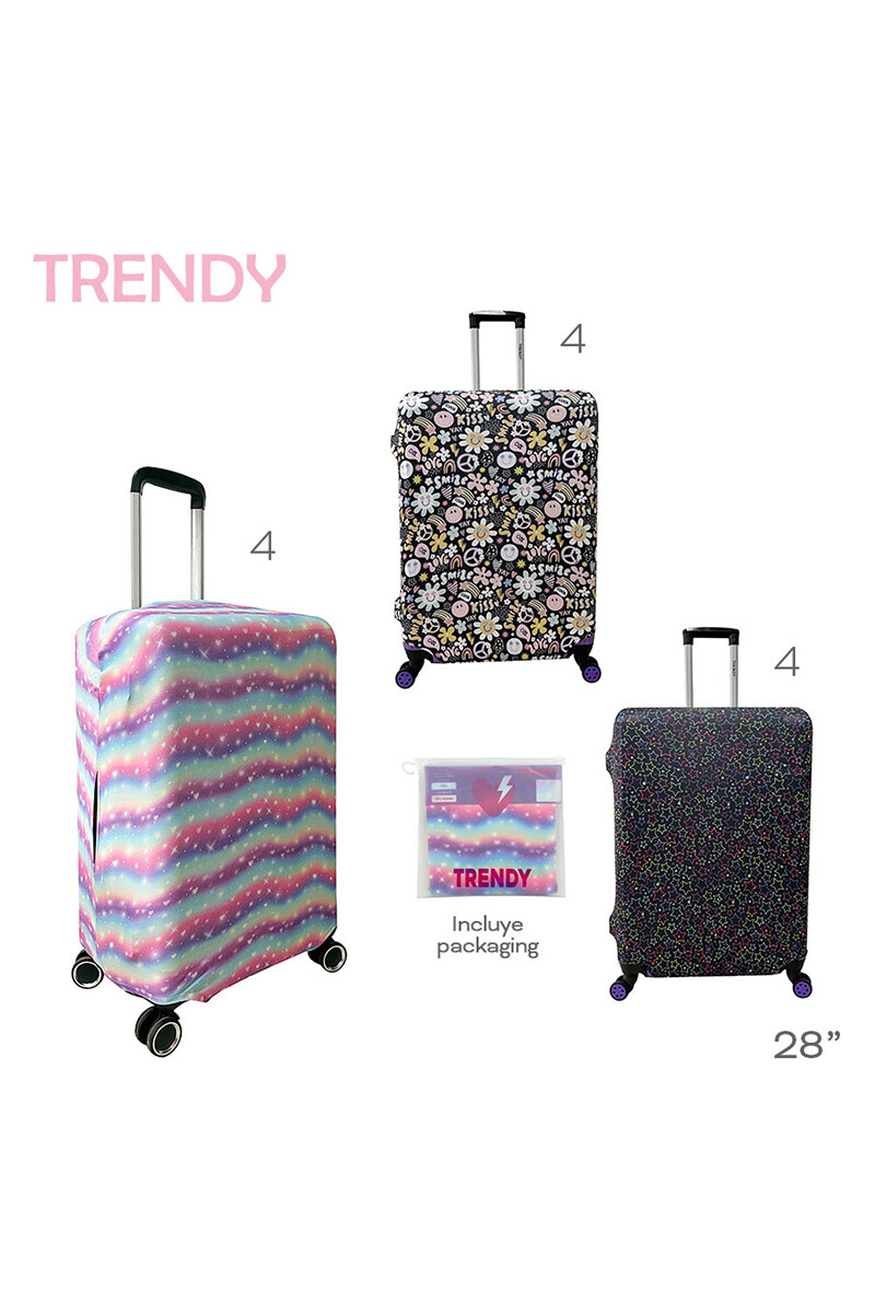 Cubre Valijas Trendy Negro