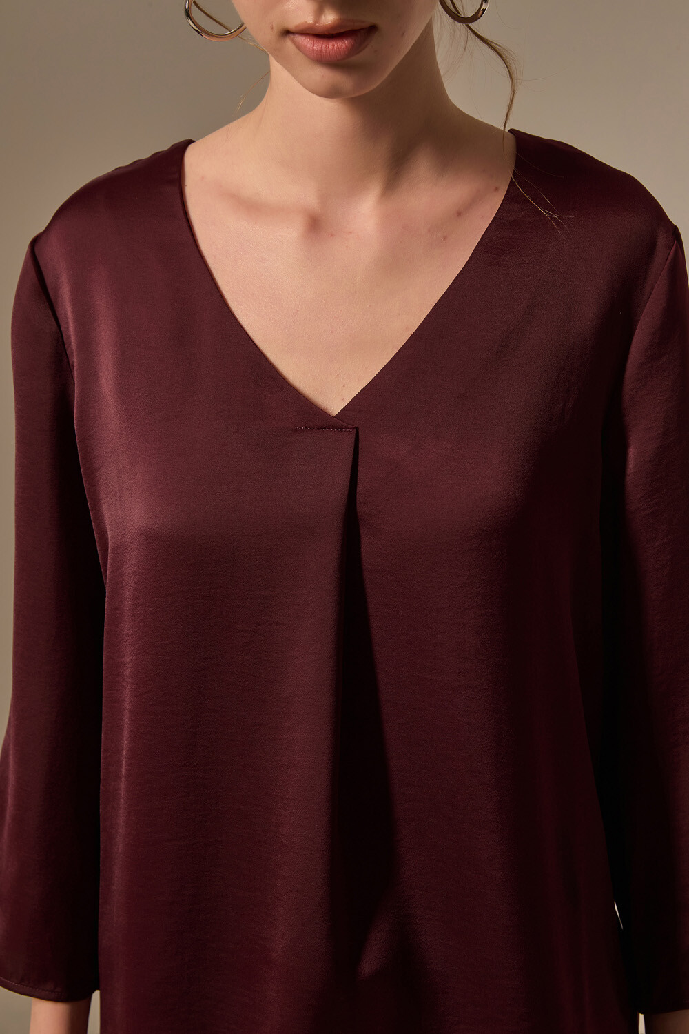 Blusa Litien Cereza Oscuro