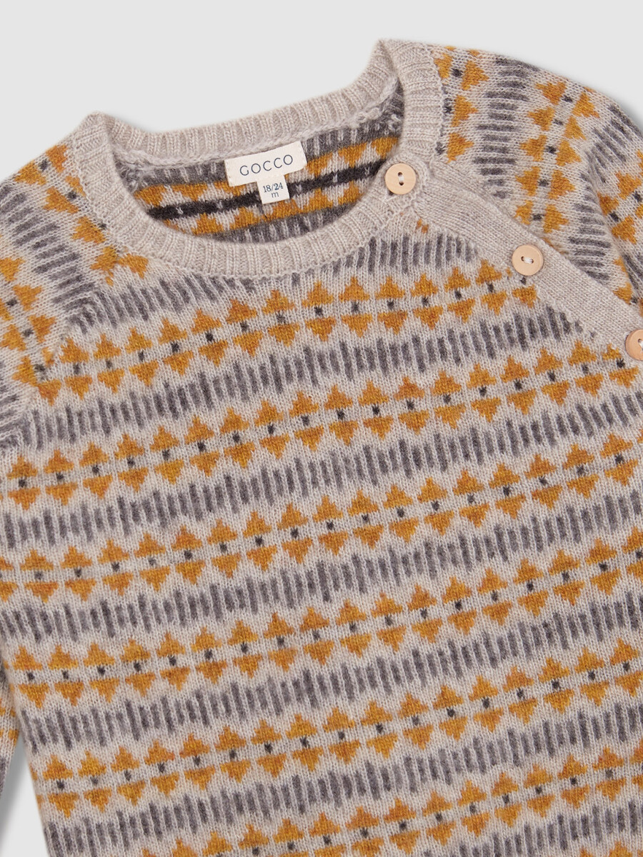 Jersey Jacquard Piedra Melange