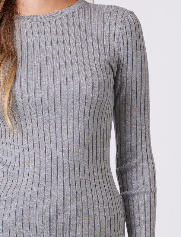 Buzo Punto Rib GRIS