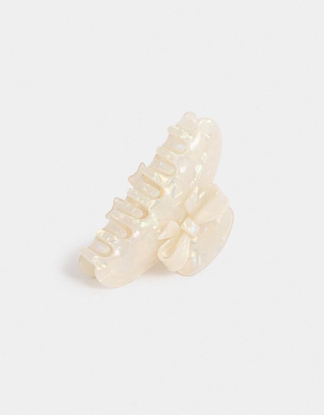 Broche Premium Broche Con Moño - Blanco Crudo