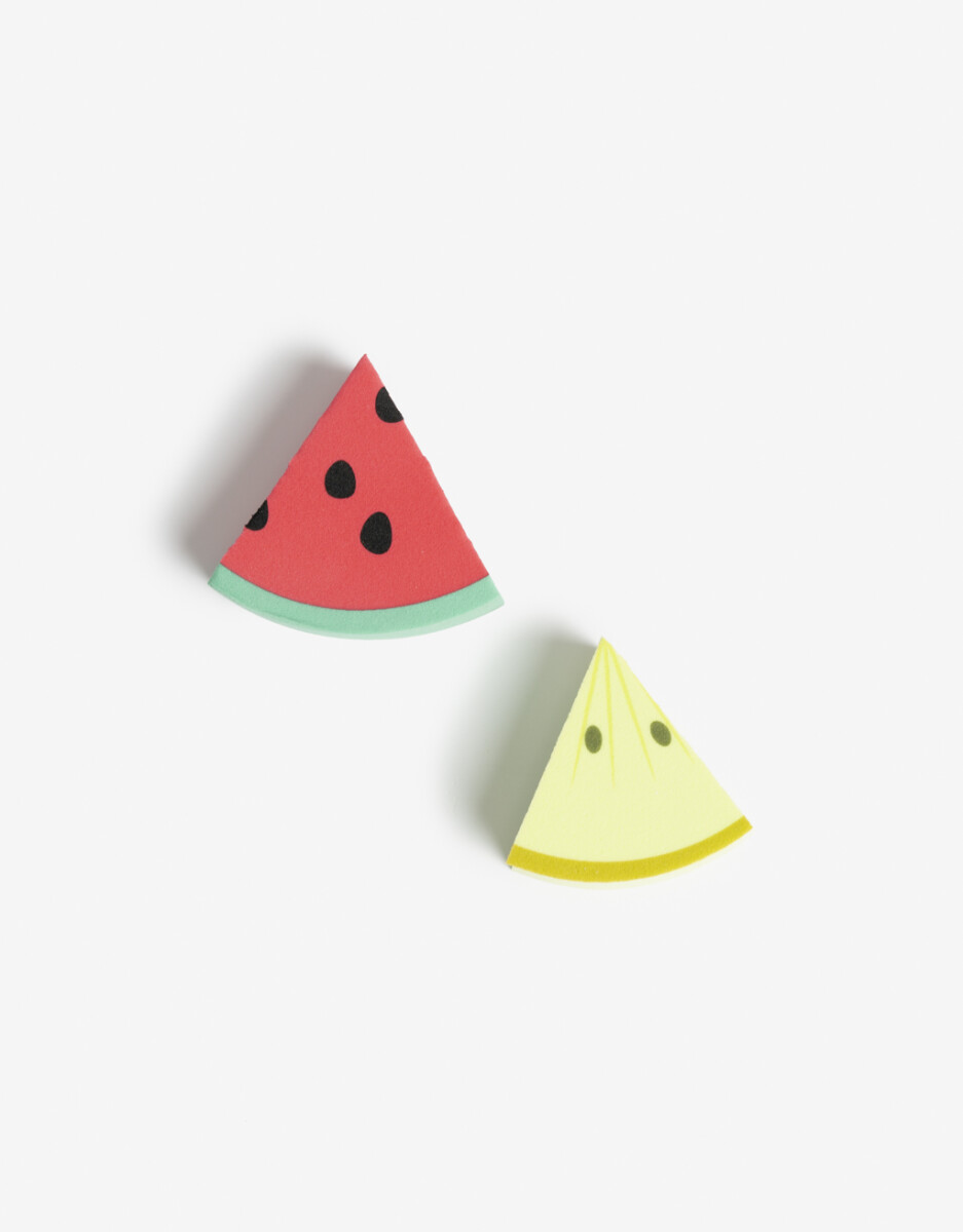 Set De Esponjas Maquillaje Frutas 