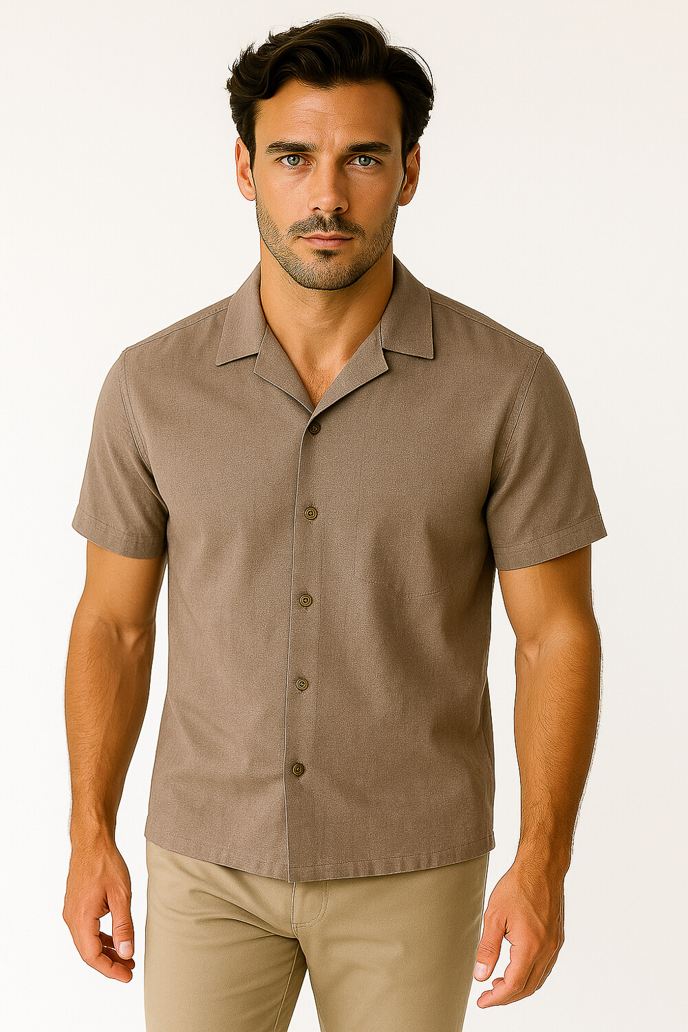 Camisa Jafina Taupe Claro