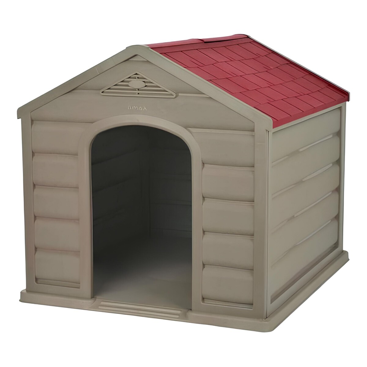 Casa para Perros de Razas Pequeñas Rimax Taupe/Rojo 
