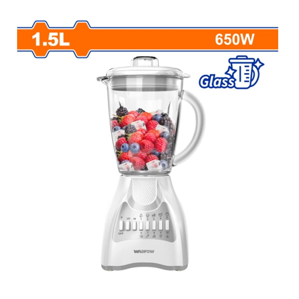 LICUADORA 1.5L 650W CON JARRA DE VIDRIO 10 VELOCIDADES WADFOW WZZ4511T LICUADORA 1.5L 650W CON JARRA DE VIDRIO 10 VELOCIDADES WADFOW WZZ4511T
