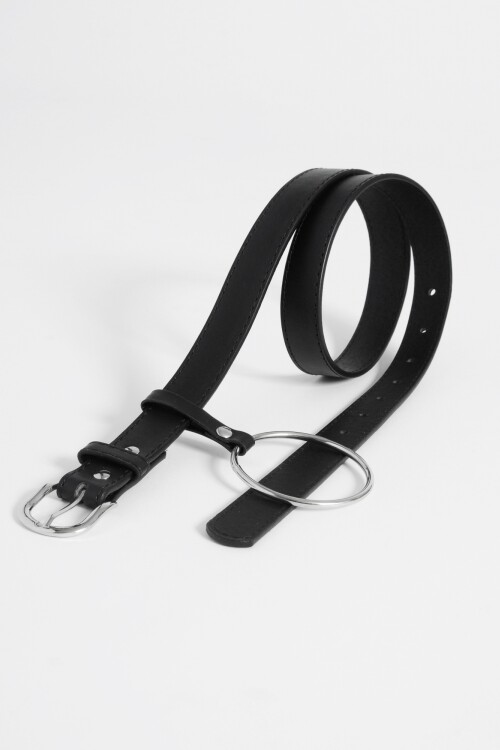 Cinturon basico cadena negro