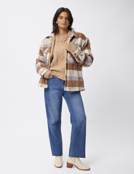 Sobrecamisa cuadros sherpa Sobrecamisa cuadros sherpa