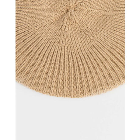 Boina Tejida Marron Camel