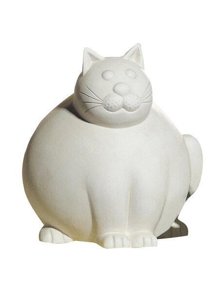 GATO DECORATIVO DE CERAMICA 26x27x30CM CREMA GATO DECORATIVO DE CERAMICA 26x27x30CM CREMA