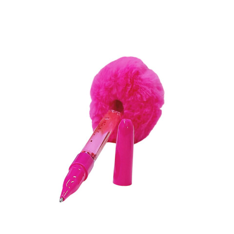 Lapicera peluche con glitter 21cm Lapicera Peluche Con Glitter 21cm
