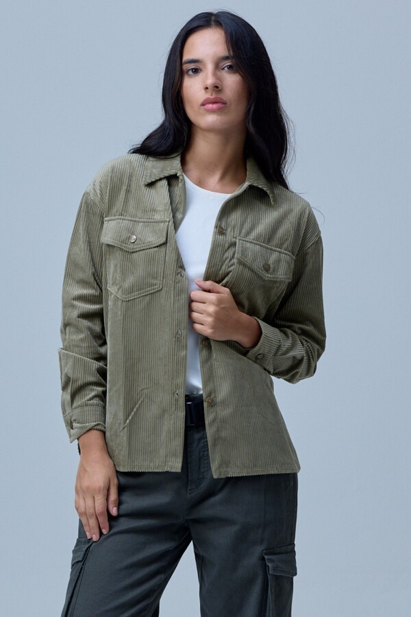 Sobrecamisa Corderoy VERDE