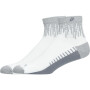Medias Running Performance Run Sock Quarter Unisex Brilliant White/silver Reflective
