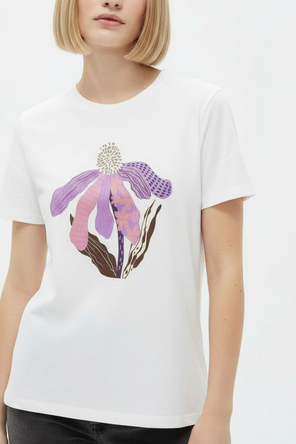 Remera Violeta Estampado 7