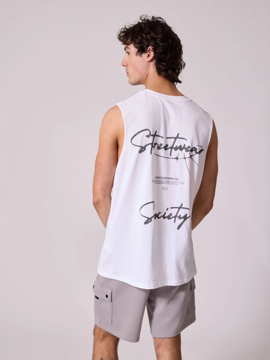 MUSCULOSA DIXIE RUNDA - BLANCO 