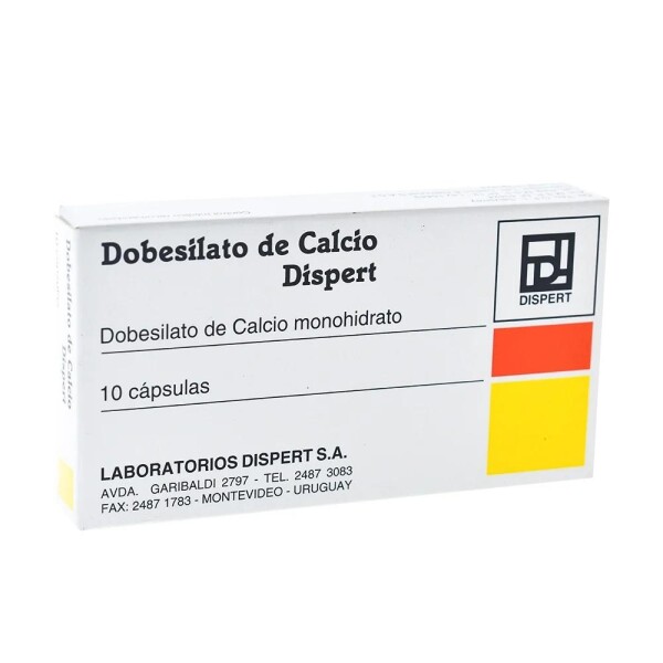 Dobesilato de Calcio 500 mg 10 Cápsulas - Dispert Dobesilato de Calcio 500 mg 10 Cápsulas - Dispert