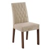 Juego Comedor Lumax Mesa Rustic Negra + 4 Sillas Fiona Crema