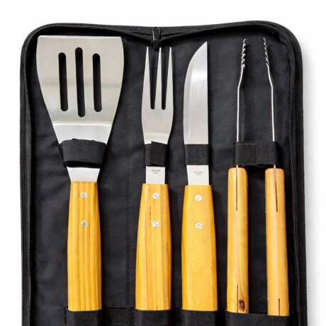 Kit de Asado 4 Piezas + Estuche Kit de Asado 4 Piezas + Estuche