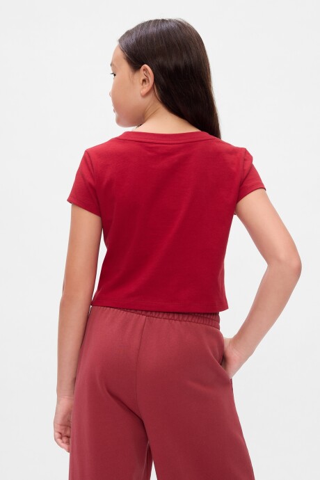 Remera Crop Minnie Niña Sled
