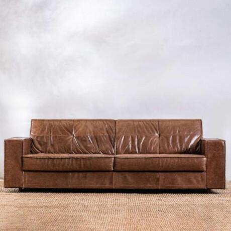 Sillón Cuero Avan 3 Cuerpos Chocolate Sillón Cuero Avan 3 Cuerpos Chocolate