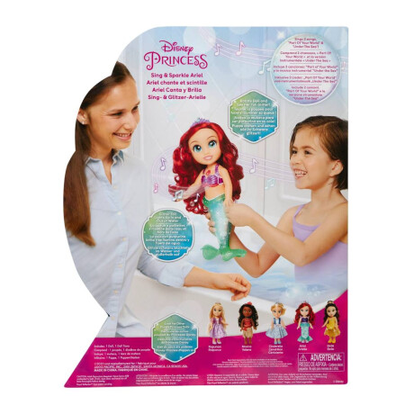 Muñeca Disney Princess Ariel Canta y Brilla