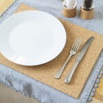 SET 4 INDIVIDUALES CORCHO 35x25CM MARRON SET 4 INDIVIDUALES CORCHO 35x25CM MARRON