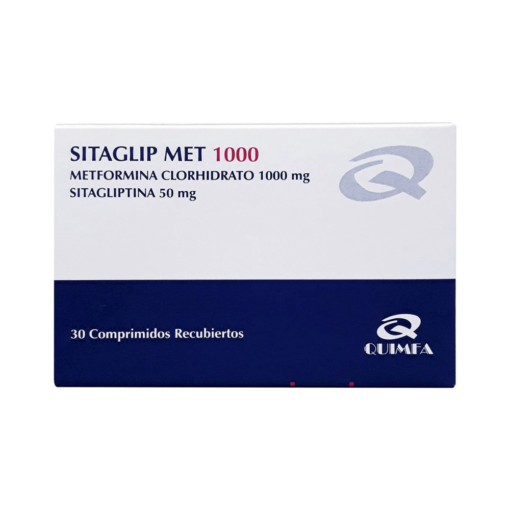 SITAGLIP MET 1000 CJ X 30 COMP. REC.