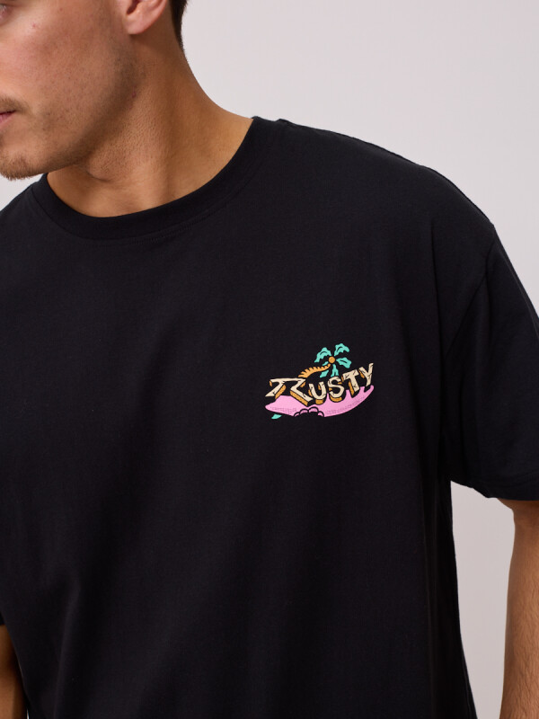 T-SHIRT QUIQUE RUSTY Negro