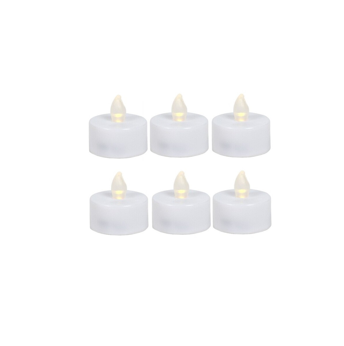 Velas Te Led X 6 4Cm - Plástico 