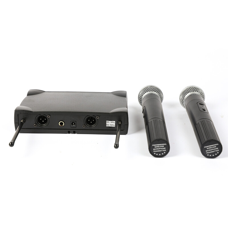 Set microfono Inalambrico DX-58II doble de mano UHF 2 unidades Set microfono Inalambrico DX-58II doble de mano UHF 2 unidades