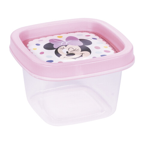 Pote Cuadrado Plástico Minnie 200 ml U