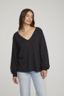 COTTON JERSEY KARA LONG SLEEVE Negro