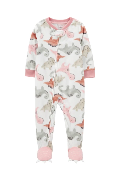 Pijama una pieza de micropolar, con pie, diseño dinos Pijama una pieza de micropolar, con pie, diseño dinos