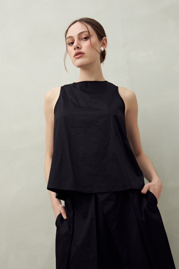 TOP SERIFA Negro