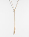 Collares Largos Metal Collar En Y - Dorado