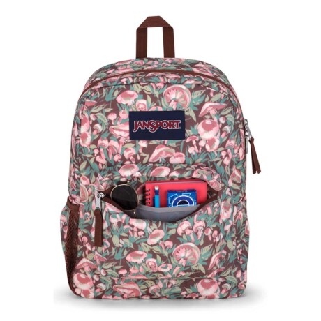 Mochila Escolar Jansport Cross Town Original Unisex Urbana Painterly Mushrooms