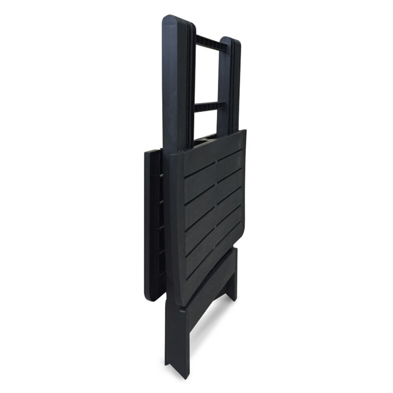 Mesa plegable de jardín resistente NEGRO