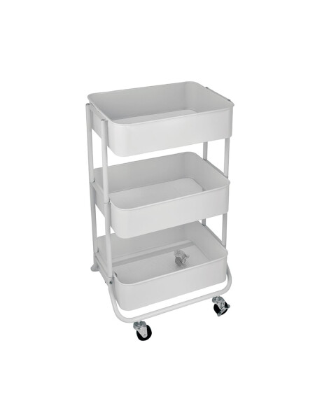 CARRITO MULTIUSO HIERRO 44.5x30.5x75CM BLANCO CARRITO MULTIUSO HIERRO 44.5x30.5x75CM BLANCO