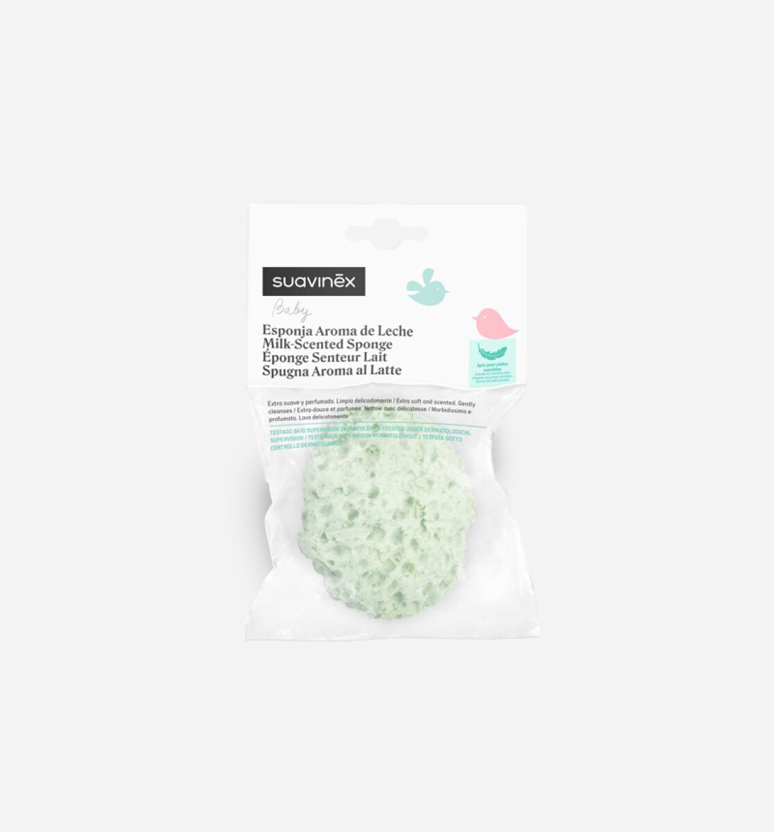 Esponja de baño con aroma extra suave SUAVINEX - verde agua 