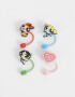 Rega Varios Set De Toppers De Silicona "chicas Superpoderosas" - Combinacion Multicolor