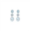 Caravanas Giuliana-Plata rodinada 925-Piedra Topacio azul-CA2021 conpiedra