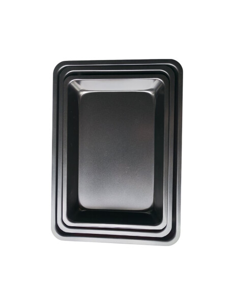 SET 3 ASADERAS RECT D28/31/34 CM GRIS ANTIADHERENTE SET 3 ASADERAS RECT D28/31/34 CM GRIS ANTIADHERENTE